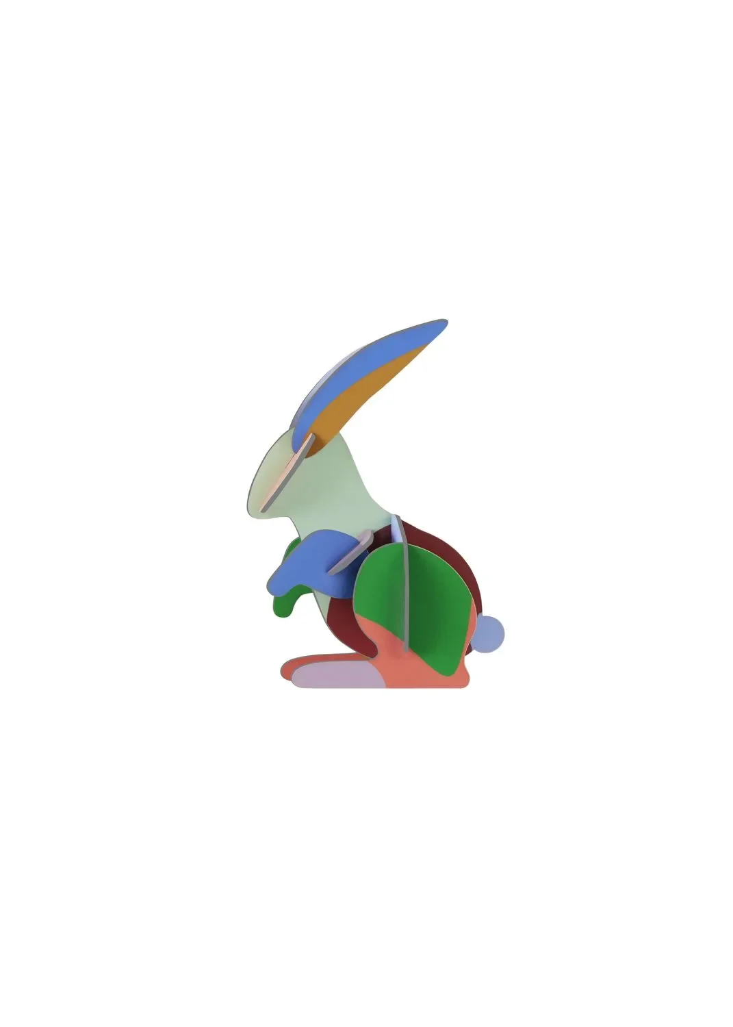 Studio ROOF Ornament, Bastel-Set, 3D Wandobjekt - Hase