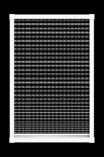 Insektenschutz-Plissee für Fenster, Farbe weiß, 140 x 150 cm
