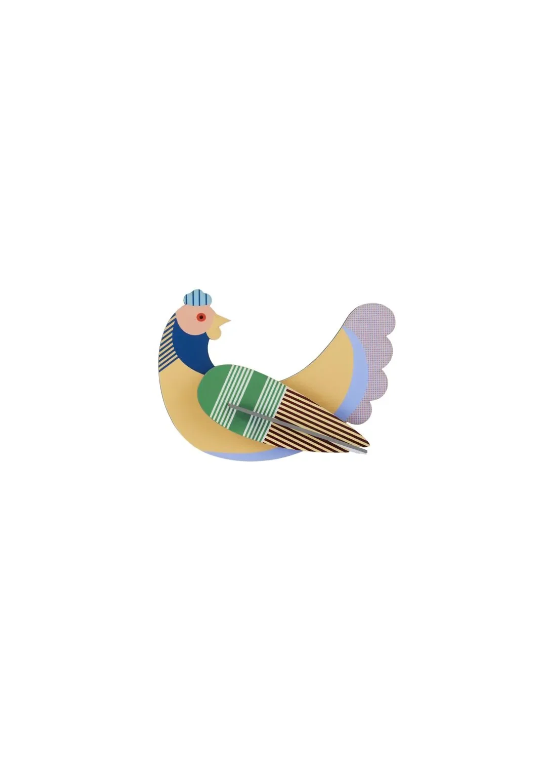 "Studio ROOF Ornament, Bastel-Set, 3D Wandobjekt - Huhn image"