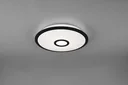 LED-Deckenleuchte OKINAWA, 18 W, 1800 lm, dimmbar inklusive Fernbedienung, Farbe schwarz