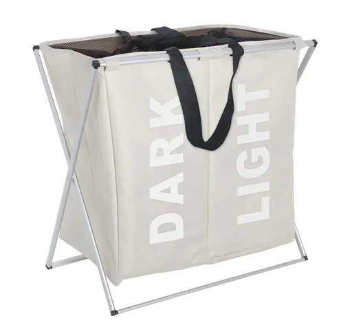 Wäschesammler Duo Beige, 120 l