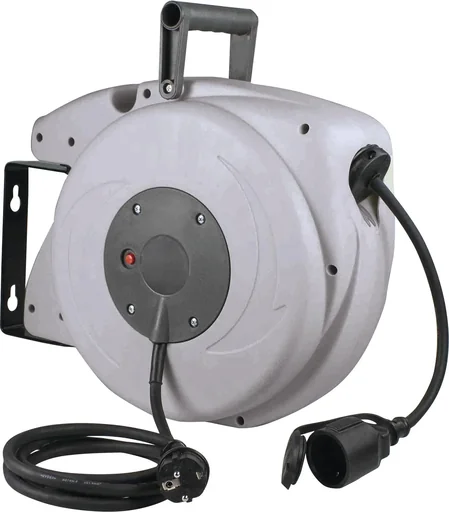 "Automatischer Kabelaufroller 18+2m H07RN-F 3G1,5, Tragegiff, Wandhalter image"