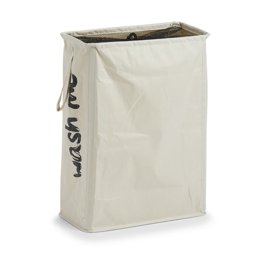 "Wäschesammler "Wash me", Polyester, beige image"