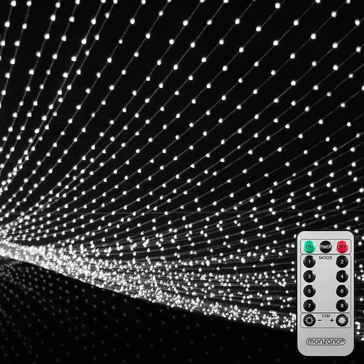 "Lichterkette Kaltweiß 100 LEDs 120x120cm image"