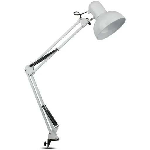 "VT-7513 Schreibtischleuchte - Tischleuchte mit verstellbarem Arm - weiß - E27 image"