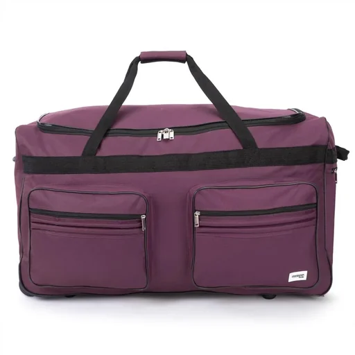 XXL Reisetasche Lila mit Trolleyfunktion 3 Rollen 160 LITER 85x43x44cm