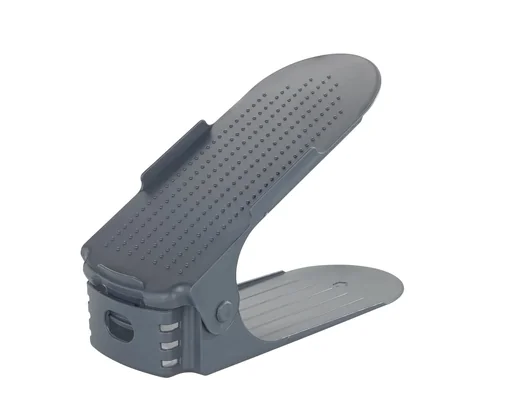"Schuhhalter, Schuhstapler,Schuhorganizer höhenverstellbar, Grau, 8er image"