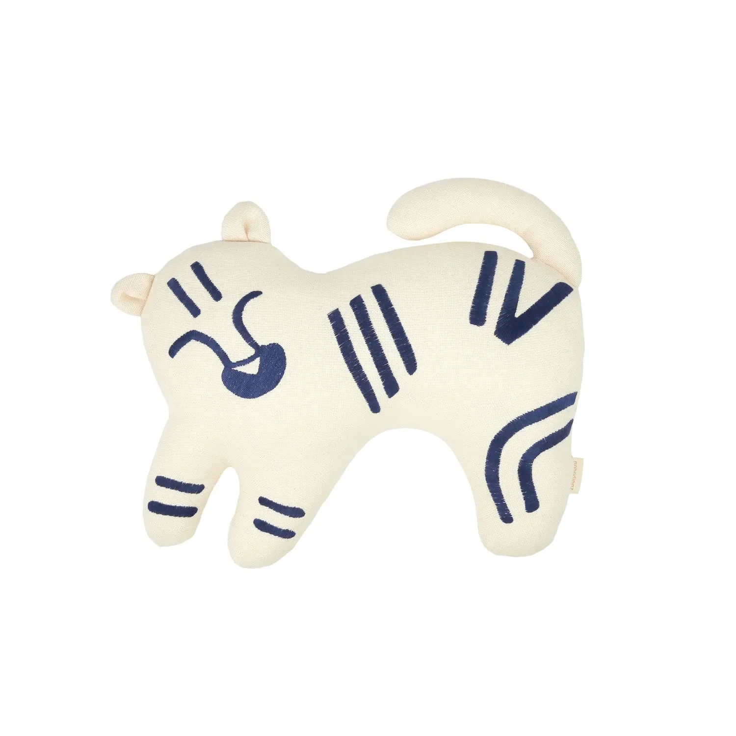 "Nobodinoz Kinderkopfkissen, Babykissen, Tiger Kissen, 40 x 32 cm image"