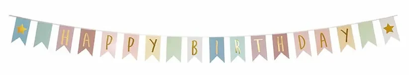 "Jabadabado Wimpelkette, Wimpelgirlande - Happy Birthday image"