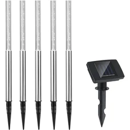 5x Solarlampe - Solarbetriebene Lampe - Gartenbeleuchtung - Wegbeleuchtung - hel