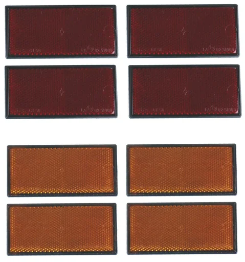 "Rückstrahler, 4 Stück, gelb, seitlich, 105 x 55 mm image"