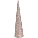 Dekorativer Lichtkegel - Pyramide 40 LED - H80cm - Gold