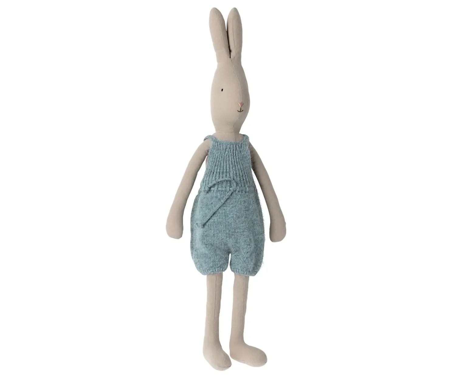 "Maileg Kinderspielzeug, Kinderpuppe - Kaninchen Größe 4, gestrickter Hosenanzug image"