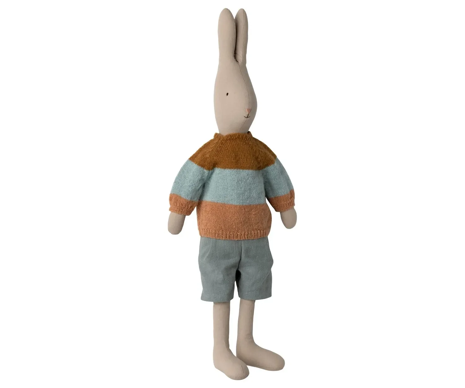 "Maileg Kinderspielzeug, Kinderpuppe - Kaninchen Größe 5, Klassisch - Pullover und Shorts image"
