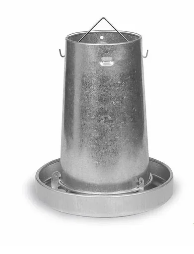 "Futterautomat für Geflügel aus Metall, Fassungsvermögen 10 kg image"