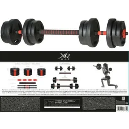 20 kg Dumbbell and Barbell - 3 in 1 - Adjustable