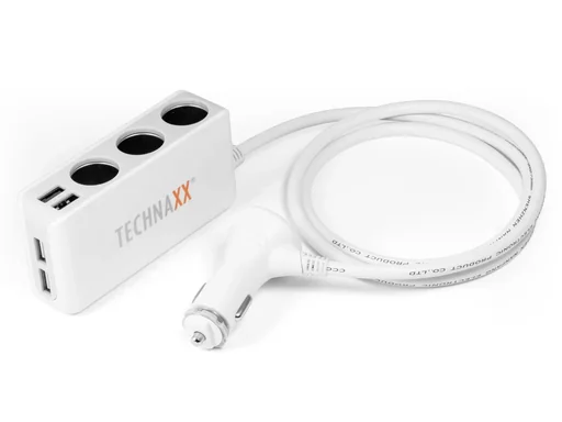 "Universales Autoladegerät mit 4 USB-Anschlüssen und 3-fach KFZ-Verteiler image"