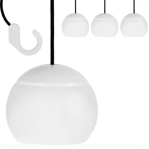 "LED-Hängelampe - Außen- und Innenbeleuchtung - mit Haken - 4er-Set image"