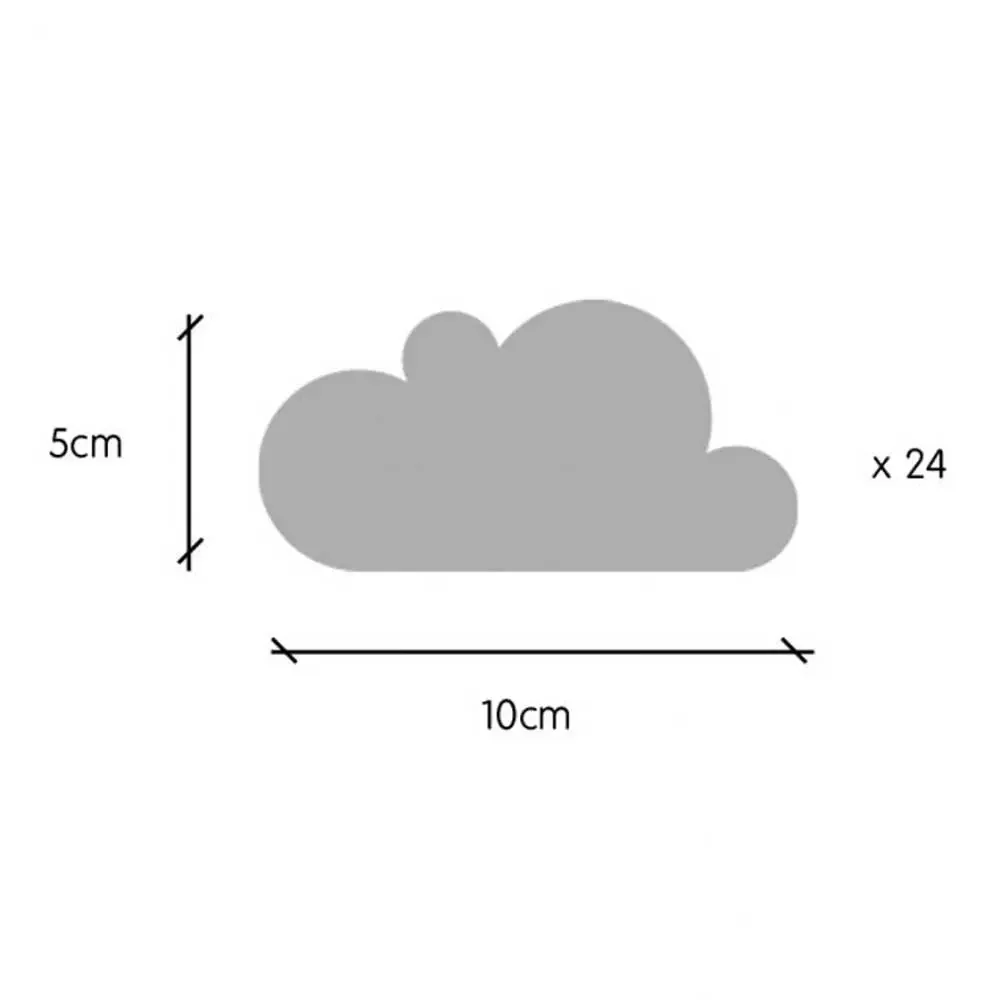 "tresxics Wandsticker Wolken rot image"