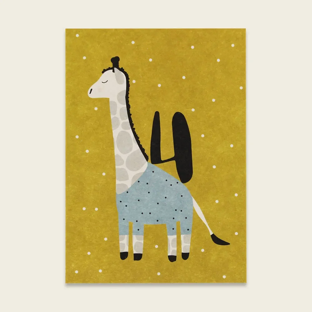 "Ava & Yves Postkarte Giraffe "4" image"