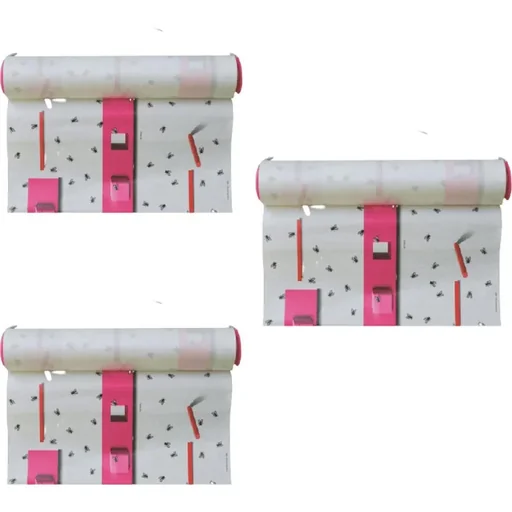 "Pest-Stop Fliegenfallen - Klebestreifen gegen Fliegen - breit - 3 PIPS image"