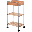 Badezimmerwagen 3 Lagen - 81 x 30 x 40cm - Bambus