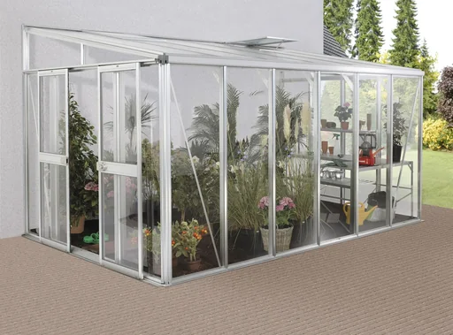 "Pavillon-Nachrüstsatz für Gewächshaus Helena 10200, Farbe alu image"