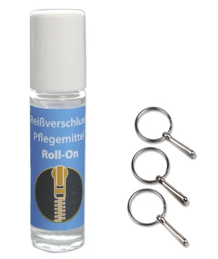 "Greifhilfe für Reißverschlüsse & Reißverschluss Pflegemittel Roll-On-Set image"