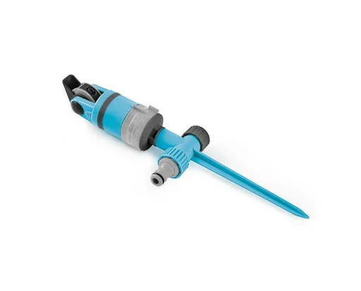 "Multifunktions-Sprinkler mit Spieß, ABS und PP Kunststoff, einstellbarer Sprühwinkel 20° bis 360°, einstellbarer Wasserstrahl 4 Positionen, Bewässerung von Garten und Rasen, Abdeckung bis 300 m², max 6 bar image"