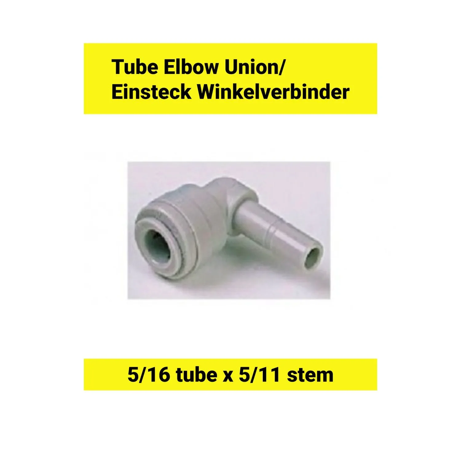 "Einsteck Winkelverbinder 5/16tube x 5/16stem image"