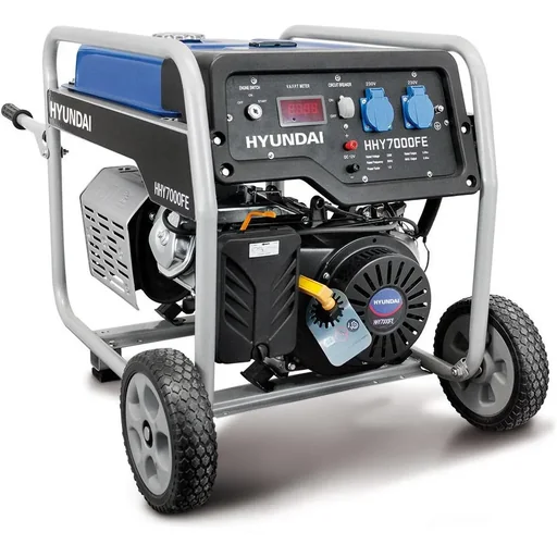 "Generator 7,5kW mit 420cc OHV-Benzinmotor mit Elektrostarter & Radsatz image"