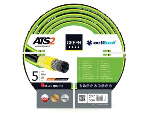 "CELLFAST - GARTENSCHLAUCH - GRÜN ATS2 - 3/4" - 50 m image"