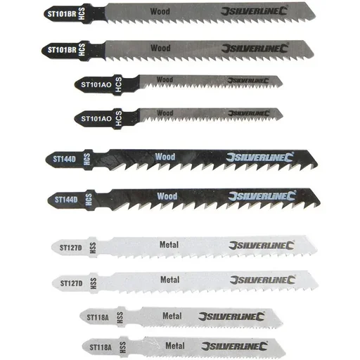 "10-teiliges Stichsägeblatt-Set für Holz/Metall image"
