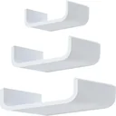 Wandregal 3 tlg. weiß