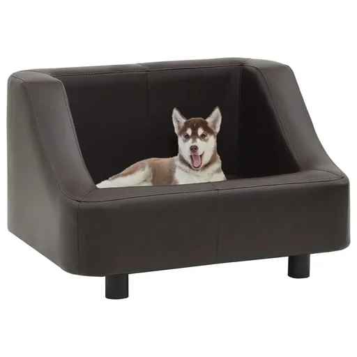 "Hundebank 67x52x40 cm Leder b image"