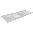Concept Waschbecken Polyb 2gat 120cm Weiss