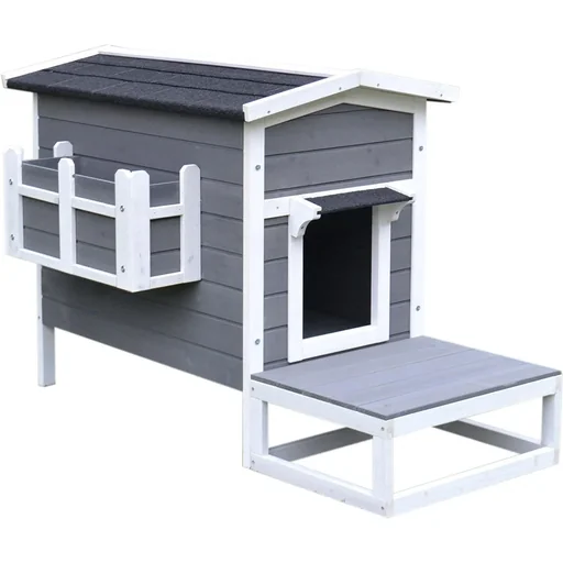 "Katzenhaus mit Terrasse und Balkon image"