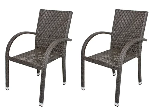 "2 x Stapelstuhl "Modesto" dunkelgrau image"