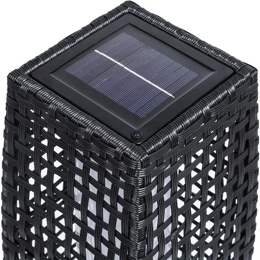 "Solar-Gartenleuchte Polyrotan 25 LED 50cm image"