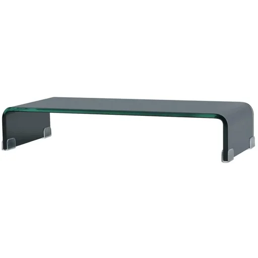 "TV-Schrank/Monitorerhöhung schwarz 60x25x11 cm Glas image"