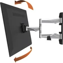 TV-Wandhalterung vollbeweglich 13 - 26 " 30 kg Silber/Schwarz