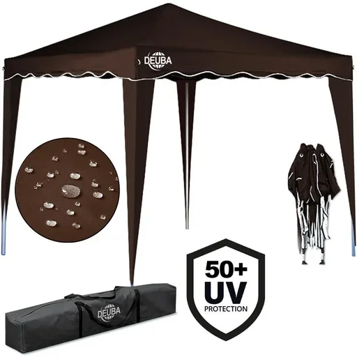 "Faltpavillon. Partyzelt Capri - Popup dunkelbraun 3x3m image"