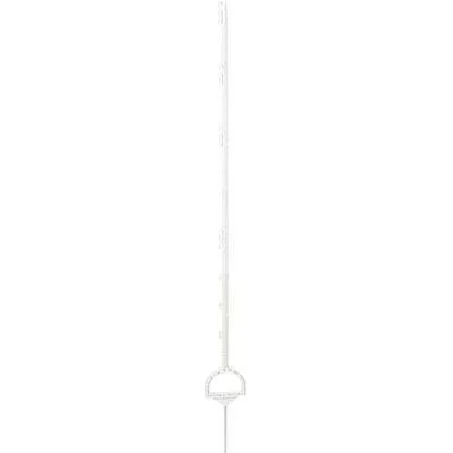 "Kunststoffpfosten weiß mit Setzstufe, 158Cm (5 Stück) image"