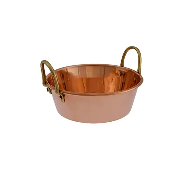 "Topf, Marmeladentopf - Kupfer und Messing, Durchmesser: 16 cm image"