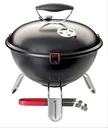 Holzkohle-Kugelgrill "Piccolino", Schwarz matt