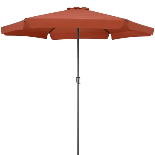 "Aluminium XXL Sonnenschirm - terracotta - Ø330cm - UV-Schutz 50+ image"