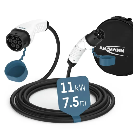 "Autoladekabel 11KW TYP 2 MODE 3 16A 750 cm image"