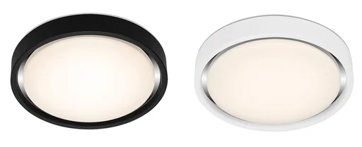 "LED Deckenleuchte, rund, Ø 36 cm, CCT, Bewegungssensor, 30 Watt, schwarz image"