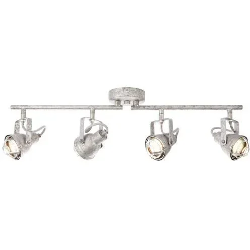 "Deckenleuchte Bente 4-lichts industriell beton gris inkl. 4 x 4W LED image"