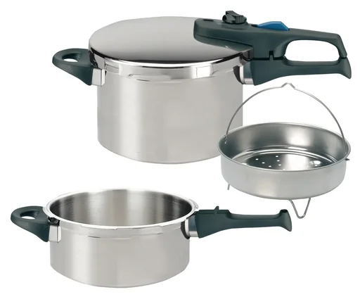 "Schnellkochtopf Set 'Praktika Plus XL', 5-teilig, Edelstahl, Induktion image"